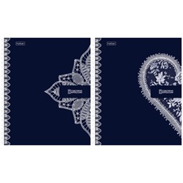 Тетрадь А5, 96 л., HATBER, гребень, клетка, Soft-touch ламинация, "Кружево" (микс в спайке), 096293, 96Т5лВ1гр