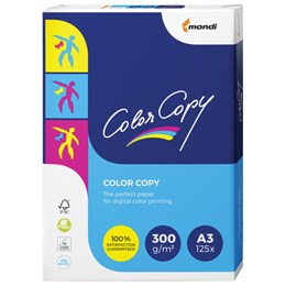Бумага COLOR COPY, А3 (297х420), 300 г/м2, 125 л., для полноцветной лазерной печати, А++, Австрия, 161% (CIE)