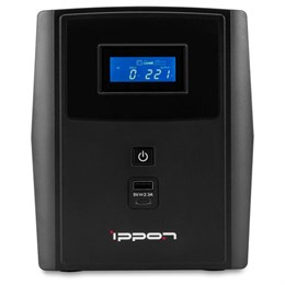 Источник бесперебойного питания IPPON Smart Power Pro II 2200, 2200 ВА (1200 Вт), LCD, 6 x IEC C13, 1005590