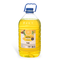 Мыло жидкое 5 л, RAIN "Лимон",антибактериальное