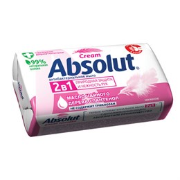 Мыло туалетное антибактериальное 90 г ABSOLUT (Абсолют) "Нежное", не содержит триклозан, 6058, 6001,6058