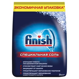Соль для смягчения воды и удаления накипи в посудомоечных машинах 3 кг FINISH, 3072341
