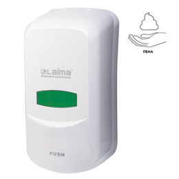 Дозатор для мыла-пены LAIMA PROFESSIONAL CLASSIC, НАЛИВНОЙ, 0,6 л, белый, ABS-пластик, 606680