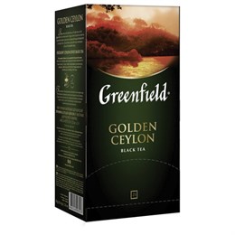 Чай GREENFIELD "Golden Ceylon" черный цейлонский, 25 пакетиков в конвертах по 2 г