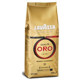 Кофе в зернах LAVAZZA "Qualita Oro" 250 г, арабика 100%, ИТАЛИЯ, RETAIL, 2051