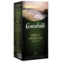 Чай GREENFIELD "Milky Oolong" улун с добавками, 25 пакетиков в конвертах по 2 г, 1067-15