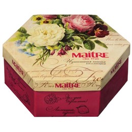 Чай MAITRE "Цветы" ассорти 12 вкусов, НАБОР 60 пакетиков, баж 082