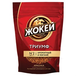 Кофе растворимый ЖОКЕЙ "Триумф" 450 г, сублимированный, 0917-08