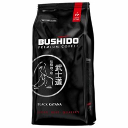Кофе в зернах BUSHIDO "Black Katana" 1 кг, арабика 100%, НИДЕРЛАНДЫ, BU10004008