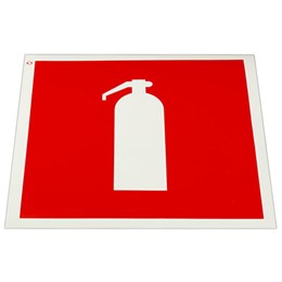 Знак пожарной безопасности "Огнетушитель", КОМПЛЕКТ 10 шт., 200х200 мм, пленка самоклеящаяся, F04