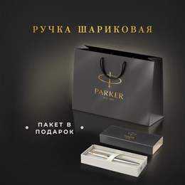 Ручка шариковая PARKER "Jotter Core Stainless Steel GT", пакет, 880887