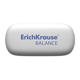 Ластик ERICH KRAUSE "Balance", 40x28x12 мм, белый, овальный, 34638