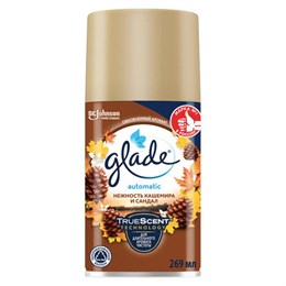 Сменный баллон 269 мл GLADE "Нежность кашемира и сандал" для автоматических освежителей, 864984