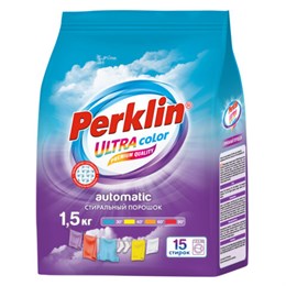 Стиральный порошок автомат 1,5 кг PERKLIN ULTRA "Color", УЛУЧШЕННАЯ ФОРМУЛА, универсальный, 700605