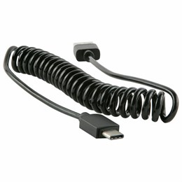 Кабель USB2.0 - Type-C, Red Line Spiral, черный, УТ000015710