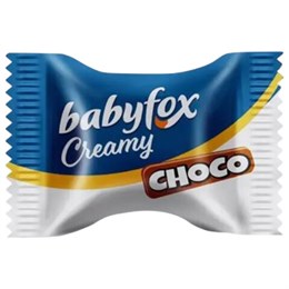 Конфеты вафельные BABYFOX "пирамидки с фундучным кремом в молочном шоколаде", гофрокороб 2 кг, РВК652