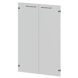 Фасады стеклянные Кортез KZF-38S(Ч)  Тонированный