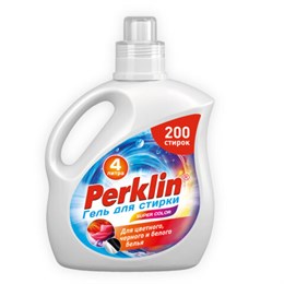 Гель для стирки для всех типов тканей, 200 стирок, 4 л, PERKLIN SUPER COLOR, 609779