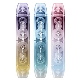 Корректирующая лента двусторонняя BRAUBERG "GRADE PASTEL", 5 мм x 10 м, корпус ассорти, блистер, 273025