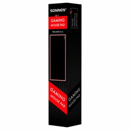 Коврик для мыши и клавиатуры большой SONNEN "BLACK TITAN XXL" 900х400х3 мм, черный, 513959