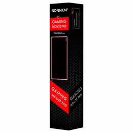 Коврик для мыши и клавиатуры большой SONNEN "CYBER OUTLAW 2.0" 780х380х3 мм, черный, 513960