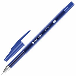 Ручка шариковая BRAUBERG 927 PRO "WRITING 3.0", СИНЯЯ, пишущий узел 0,5 мм, линия письма 0,25 мм, 144337