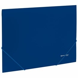 Папка на резинках А4 BRAUBERG UNIVERSAL, синяя, до 300 листов, 0,5 мм, 273037