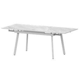 Стол раздвижной Гранд Обеденные столы в пластике Гранд 1400+300+300 (Н-3799) Лавант/Белый муар