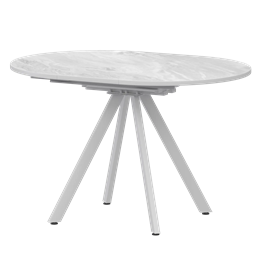 Стол раздвижной Байкал Мини Обеденные столы в пластике Байкал 800+300 (Н-3777) Лавант/Белый муар