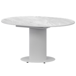 Стол раздвижной Амур Обеденные столы в пластике Амур 1000+300 (Н-3783) Лавант/Белый муар