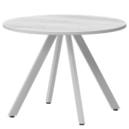 Стол нераздвижной Байкал Мини Обеденные столы в пластике Байкал 800 (Н-3819) Фрост/Белый муар