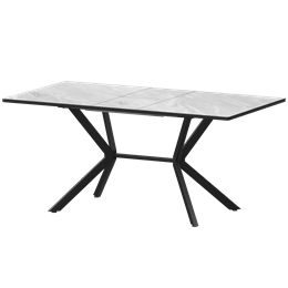 Стол раздвижной Сириус Обеденные столы в пластике Сириус 1200+300 R20 (Н-3831) Лавант/Черный муар