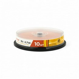 Диски DVD+R (плюс) MIREX, 4,7 Гб, 16x, Cake Box (упаковка на шпиле), КОМПЛЕКТ 10 шт., UL130013A1L