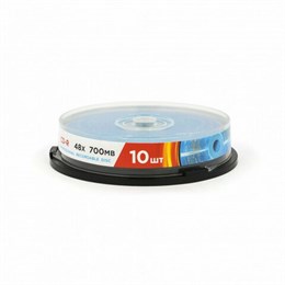 Диски CD-R MIREX, 700 Мб, 48x, Cake Box (упаковка на шпиле), КОМПЛЕКТ 10 шт., UL120051A8L
