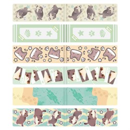 Закладки для книг МАГНИТНЫЕ, BRAUBERG "CUTE CATS", набор 6 штук, 60x20 мм, 116985