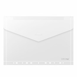 Папка-конверт с перфорацией А4 BRAUBERG UNIVERSAL, КОМПЛЕКТ 10 шт., прозрачная, 0,15 мм, 273078