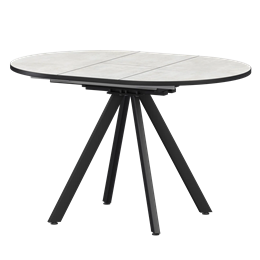 Стол раздвижной Байкал Обеденные столы в пластике Байкал 1000+300 (Н-3783) Лофт/Черный муар