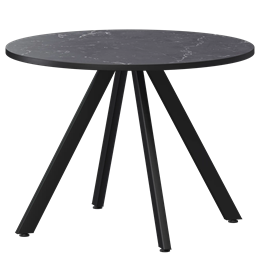 Стол нераздвижной Байкал Мини Обеденные столы в пластике Байкал 800 (Н-3819) Даркстоун/Черный муар