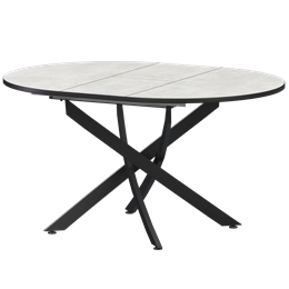 Стол раздвижной Геометрия 2 Обеденные столы в пластике Геометрия 2 1000+300 (Н-3783) Лофт/Черный муар