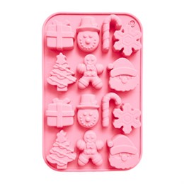 Форма для выпечки новогодняя 20,5х13 см "Xmas Sweets", силикон, 14 ячеек, рецепт, ЗОЛОТАЯ СКАЗКА, 592471