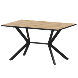 Стол нераздвижной Сириус Обеденные столы в пластике Сириус 1200 (Н-3825) Дуб Вотан/Черный муар