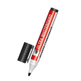Маркер стираемый для белой доски ЧЕРНЫЙ, BRAUBERG "ULTRA WHITEBOARD MARKER", 3 мм, с клипом, 152634