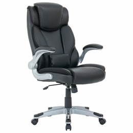 Кресло BRABIX PREMIUM "Phantom EX-553", рециклированная кожа, регулируемый подголовник, черное, 532940