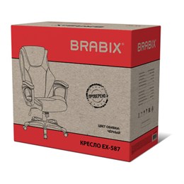 Кресло BRABIX PREMIUM "Credo EX-587", рециклированная кожа, черное, 532977