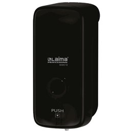 Дозатор для жидкого мыла LAIMA PROFESSIONAL PREMIUM BLACK, НАЛИВНОЙ, 1 л, черный, ABS-пластик, 609519