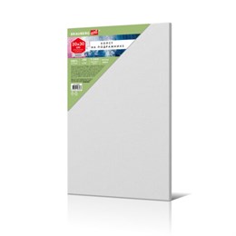 Холст на подрамнике BRAUBERG ART BASIC 20*30 см, 280 г/м2, хлопок, мелкое зерно, грунт, 192665