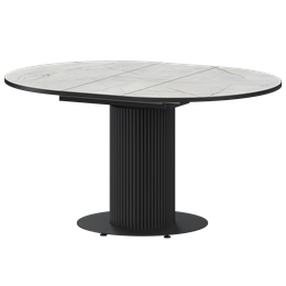 Стол раздвижной Амур Обеденные столы в пластике Амур 1000+300 (Н-3783) Серый Каспий/Черный муар