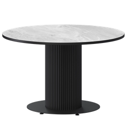 Стол нераздвижной Амур Обеденные столы в пластике Амур 1000 (Н-3822) Лавант/Черный муар