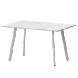 Стол нераздвижной Альфа Обеденные столы в пластике Альфа 1200 (Н-3815) Супер Белый/Белый муар