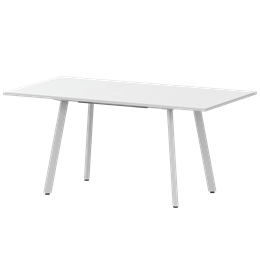 Стол раздвижной Альфа Обеденные столы в пластике Альфа 1200+300 (Н-3780) Супер Белый/Белый муар